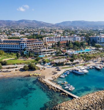 5. Coral Beach Hotel _ Resort, Paphos - Drone View